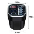thumbnail image 3 of Intelligent Digital Display Car Mounted Cup Type Inverter, 12V/24V to 220V Power Supply Converter, Multifunctional Socket with 150W Peak Power, QC 3.0 Fast Charging, LED Display, Universal Fit, 3 of 8