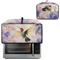 thumbnail image 2 of Renewold Toaster Oven Protector Washable Dustproof Convection Oven Air Fryer Protective Case Polyester Small Appliance Cover Home Decoration, 20.5 x 16.5 x 10 Inches, Hummingbird Hydrangea Violet, 2 of 7