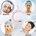 thumbnail image 4 of Kunstm Mimi and Co Spa Headband for Women, Sponge & Terry Towel Cloth Fabric Hair Band for Face Washing, Makeup Removal, Shower, Skincare, 4 of 4