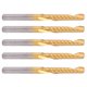 thumbnail image 2 of 5Pcs Milling Cutter High Speed Steel Single Flute Spiral Engraving CNC End Mill Bit 4x25x50mm, 2 of 5