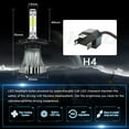 thumbnail image 4 of For Honda Fit 2007-2010 H4/9003 LED Headlight +H16/5202 Fog Light Bulbs Kit 4Pcs, 4 of 16