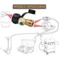 thumbnail image 3 of hmleaf Propane Tank Adapter Converts POL LP Tank Service Valve QCC1/Type 1 Regulator for RV Camper, Cylinder, BBQ Gas Grill, Heater and More Appliances-Type 1 Connection, 3 of 5