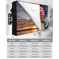 thumbnail image 2 of 4th of July Outdoor TV Cover 70 to 75 Inch Weatherproof, Watercolor Floral Botanical American Flag 600D Oxford TV Covers with Waterproof Zipper, Outside Flat TV Screen Protector Size 68"Wx42"Hx4.5"D, 2 of 7