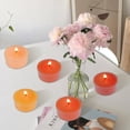 thumbnail image 5 of Scented Tealight Candles, Clear Cup Orange Aroma Tea Lights Candles, 24 Pack Colored Tealights Candle, 6-7 Hour Burn Time Tea Candles for Party, Decor, Spa, Shabbat, 5 of 6