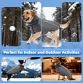 thumbnail image 2 of TSYKHAIA Winter Dog Coat - Warm Polar Fleece Lining Doggie Outdoor Jacket with Turtleneck Scarf Reflective Stripe Adjustable Waterproof Windproof Puppy Vest Soft Pet Outfits, 2 of 7