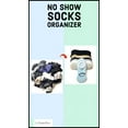 thumbnail image 5 of FootieTree No Show Sock Underwear Drawer Organizer | Hanger | Dryer & Storage. Pack of 4. (Black) Holds About 10 Pairs. Wear Each Pair Over The FootieTree & Place in The Drawer., 5 of 9