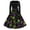 Green, variant on Halloween Hepburn Dresses for Women Bat Spider Webeb Round Neck Horror Hepburn Dresses Moon Pumpkin Long Sleeve Funny Hepburn Dress, M