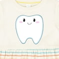 thumbnail image 4 of Inktastic Cute Tooth Girls Baby Dress, 4 of 5