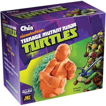 Chia Pet Teenage Mutant Ninja Turtle Decorative Pottery Planter, Easy to Do and Fun to Grow, Novelty Gift As Seen on TV