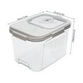 thumbnail image 3 of 10kg Large Rice Storage Container Food Flour Airtight Box Rice Dispenser W/ Cup, 3 of 18