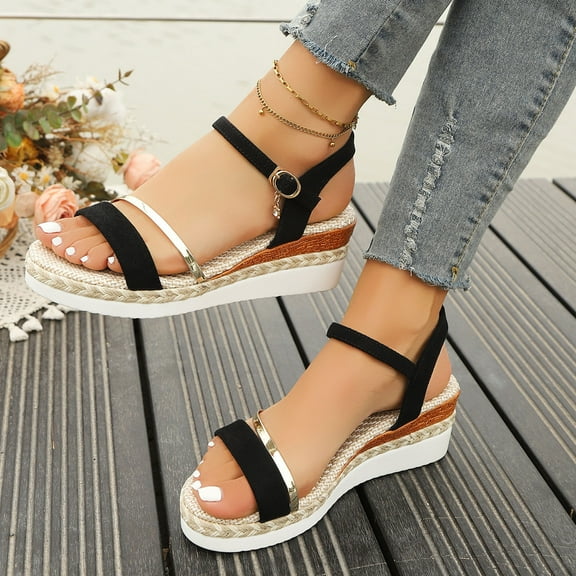 Wedges for Women Platform Wedge Sandals High Heels Wedges Heels for Women Sandals Dressy Open Toe Slingback Wedge Shoes Causal Summer Bridal Wedding Prom Wedges