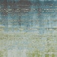 thumbnail image 2 of 7'x10' Blue Green Machine Woven Abstract Brushstroke Indoor Area Rug, 2 of 3