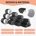 thumbnail image 5 of Hair Rollers set - 50 Piece Self Grip Hair Curlers Set for Long Medium Short Hair (6 Jumbo 6 Large 6 Medium 6 Small Hair Rollers 24 Pcs Hair Clips 1 Hair Combs 1 Storage Bag) 4 Sizes Black, 5 of 7