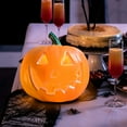 thumbnail image 6 of DefiDgd Halloween Fall Pumpkins Night Light Table Decor,Battery Powered LED Lighted Mini lantern Thanksgiving Farmhouse Pumpkins Sign Table Centerpieces For Party Decorations(F), 6 of 9