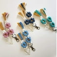 thumbnail image 6 of Macrame Daisy Flowers Bookmark and Keychain Set, 6 of 10