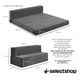 thumbnail image 2 of Sofá Cama Memory Foam Plegable Matrimonial 190 X 135 X 14 Cm Color Gris Oscuro Diseño De La Tela Liso SelectShop, 2 of 5