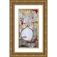 thumbnail image 1 of Allemand, Sue 11x18 Gold Ornate Wood Framed with Double Matting Museum Art Print Titled - Gratitude Vase, 1 of 4