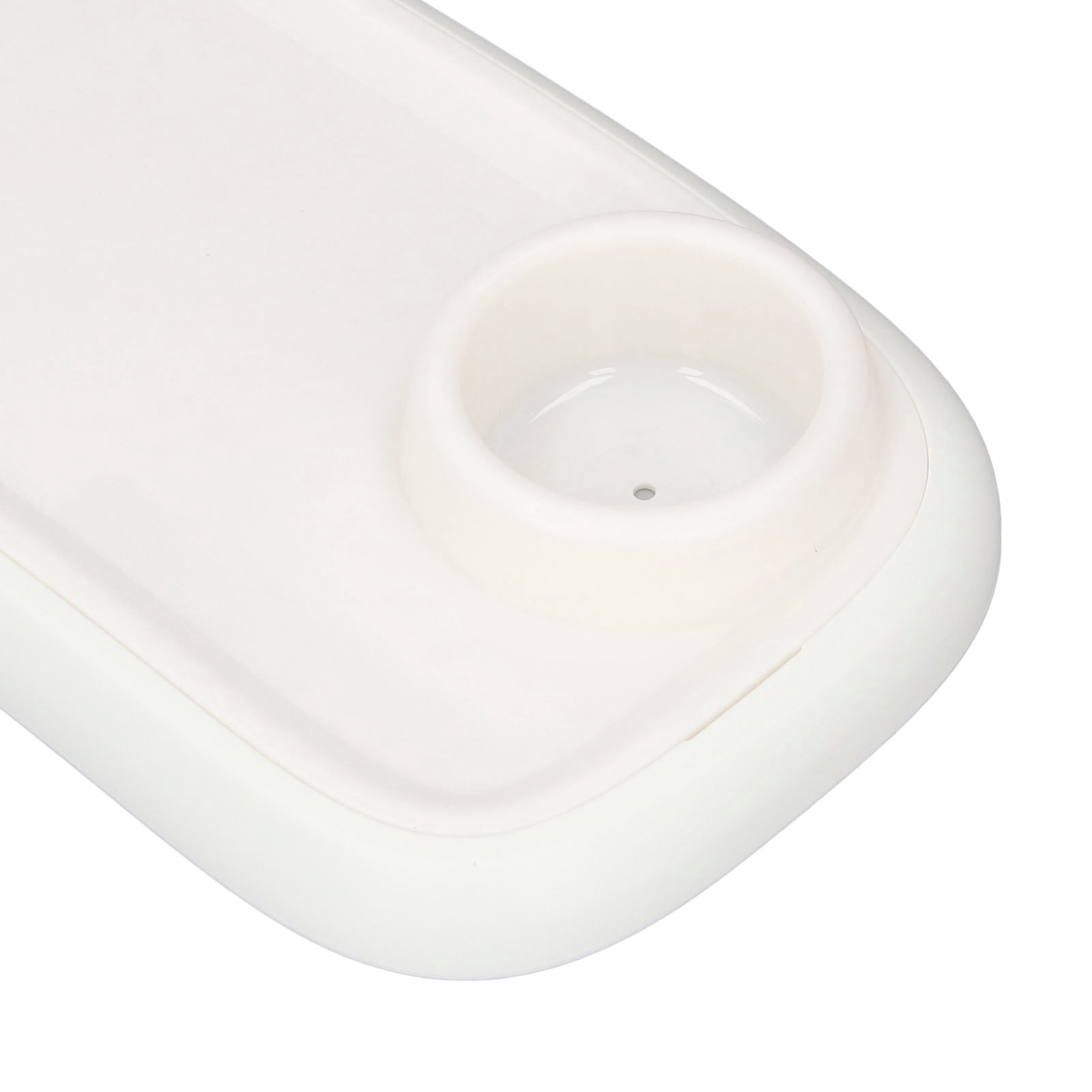 Nieyigj Universal Stroller Tray Detachable Enlarged Anti Slip Cup Holder White (16.9 in / 43 cm)
