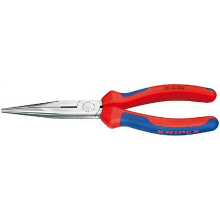 UPC 843221000042 product image for Knipex 2612200SBA Long Nose Pliers with Cutter with Comfort Grip, 8 Inch | upcitemdb.com