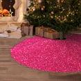 thumbnail image 5 of Defioc Rose Red Glitter for Christmas Tree Skirt Snowman Xmas Tree Skirt Farmhouse Christmas Decorations Tree Mat for Holiday Party Decor-36", 5 of 6