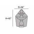 thumbnail image 2 of Covermates Fountain Cover - Weather Resistant Polyester, Weather Resistant, Elastic Hem, Outdoor Living Covers, 36DIAMETER x 42H, Khaki, 2 of 7