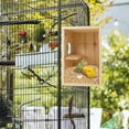 thumbnail image 4 of Caja Nido para Pájaros, Caja Nido para Cría De Periquitos, Casa Nido para Pájaros, Caja De Cría Transparente De Acrílico De Madera para Pinzones, Agapornis, Cacatúas, Periquitos, Loros, 4 of 5