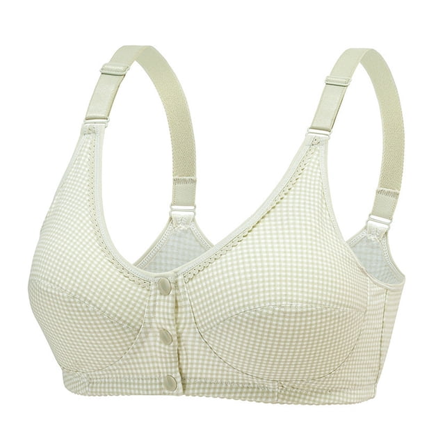 Gibobby Brasier con Cierre Frontal Sujetador de ropa interior cómodo y Sexy para mujer embarazada sin anillo de con encaje frontal de botones(AG,85)