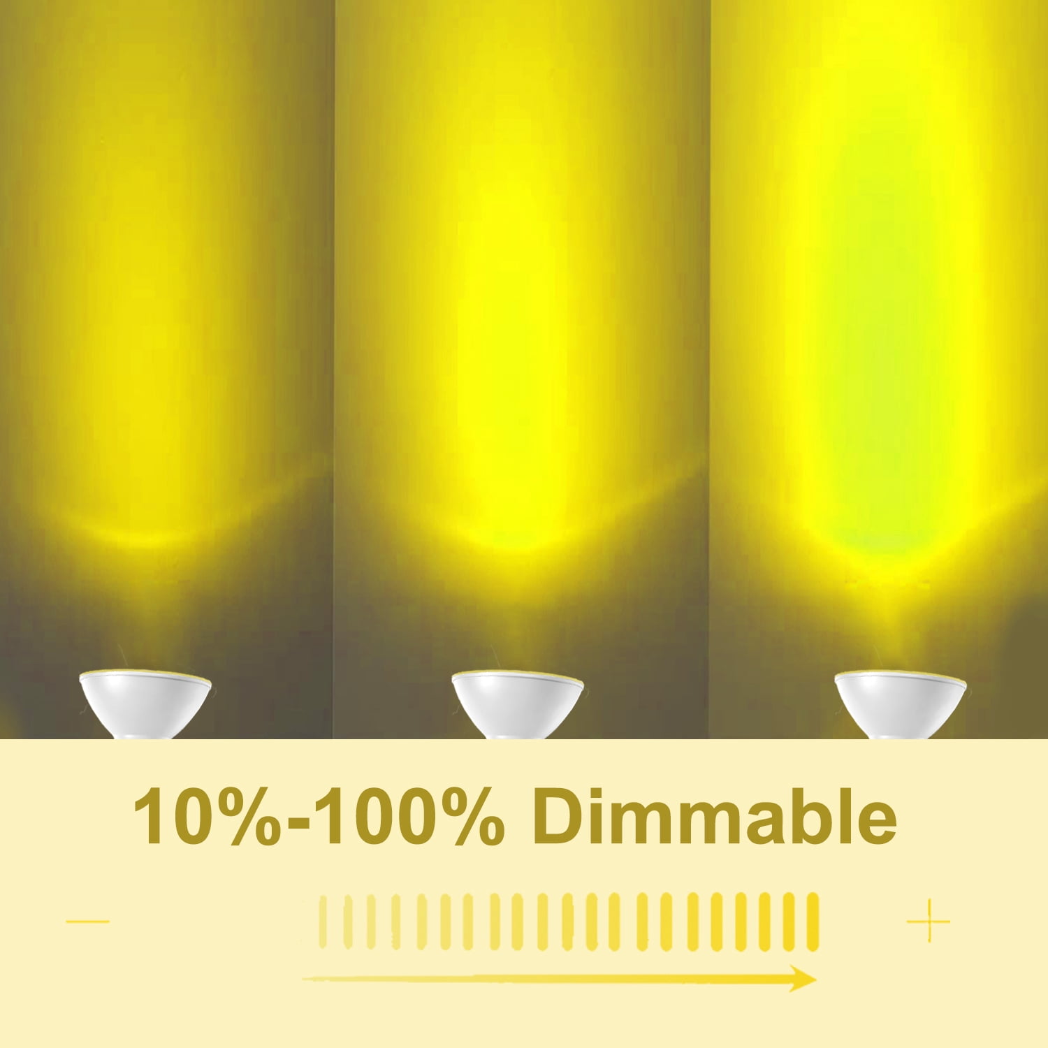 Sinvic 2 Pack Dimmable Yellow PAR38 LED Bulb 15W 150W Equiv 700LM 120V E26 Outdoor Flood Light