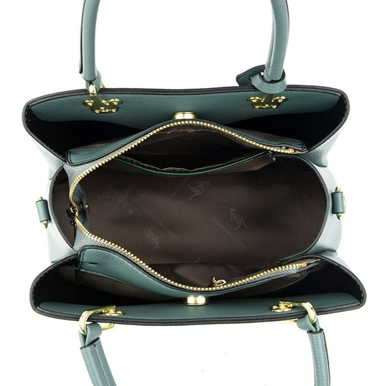 Cocopeaunts Female Pure Color Tote Bag Quality Top Layer Cowhide Shoulder Bag Trend All Match Handbags Lady Heart Shaped Pendant Shopper Bag, Adult