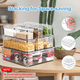 thumbnail image 3 of Organizador Refrigerador Cocina Set 10 Contenedores Con Tapa Xtellar transparente, 3 of 3