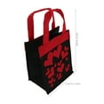 thumbnail image 6 of OUNONA Canvas Heart Tote Bag with Handles Reusable Valentines Day Wedding Party Favor Bag, 6 of 7