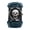 Blue, variant on Steampunk Leather Watch for Men: Analog Quartz Watch with Wide Leather Strap, Large Dial Bar Scale with Skull Decoration - for Gifts
