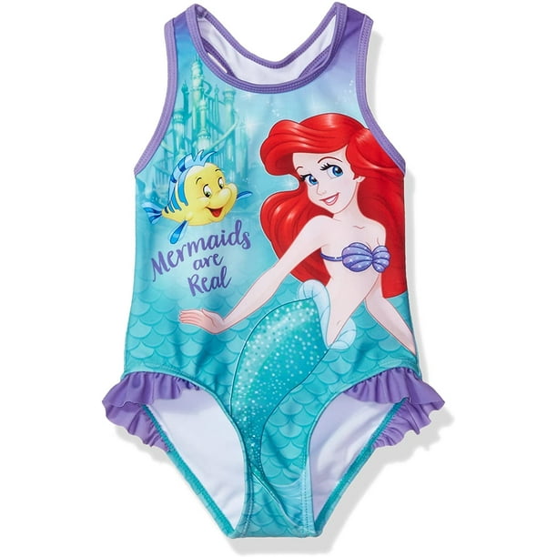 The Little Mermaid Girls' Bathing Suit One Piece Disney Princess Ariel