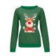 thumbnail image 4 of Sudadera de manga larga con estampado de Navidad con cuello redondo para mujer, blusa informal, Tops Pompotops gfhjh9698, 4 of 4