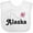 AA-White, variant on Inktastic Alaska Butterfly Girls Baby Bib
