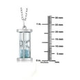 thumbnail image 5 of Gem Stone King 925 Sterling Silver Hourglass Pendant Necklace for Women Filled with Diamond and Gemstone Dust with 18 inch Silver Chain, 5 of 5