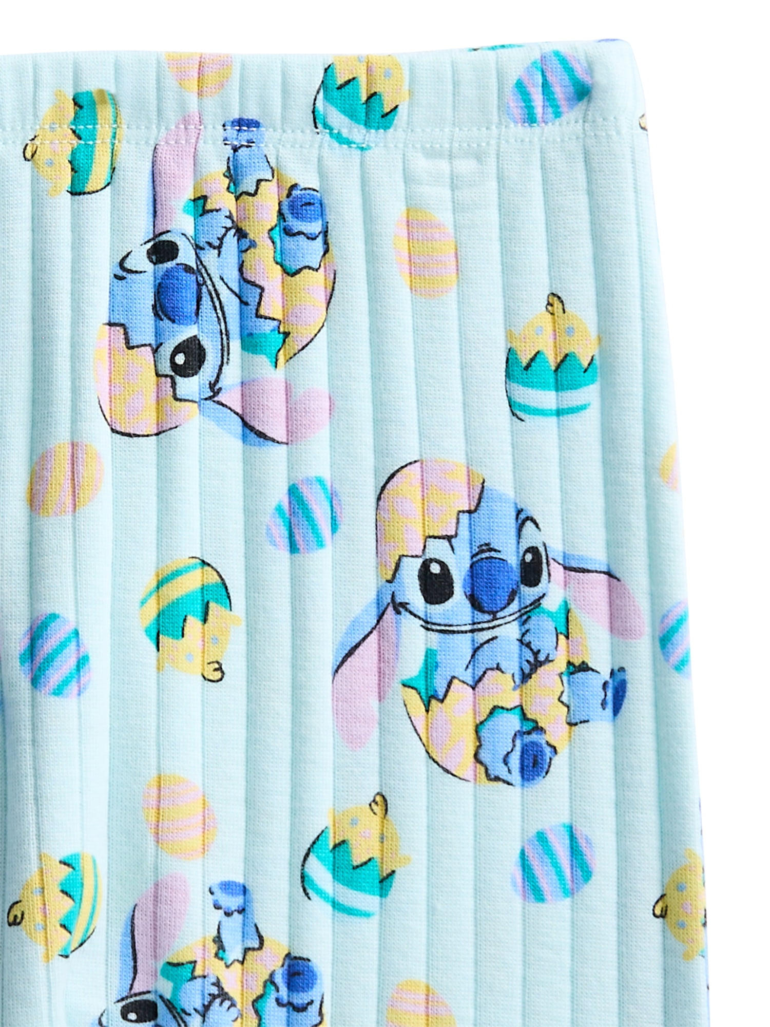 Disney Stitch Unisex Baby Easter Long Sleeve Bodysuit with Matching Joggers, 2-Piece Set, Sizes Newborn-12M