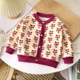 thumbnail image 2 of Manteaux pour Filles Tout-Petits Hiver Manches Longues Chauds Imprimés à Carreaux de Dessins Animés Rouges Hauts d'Automne pour Filles, 3-4 Ans, 2 of 4