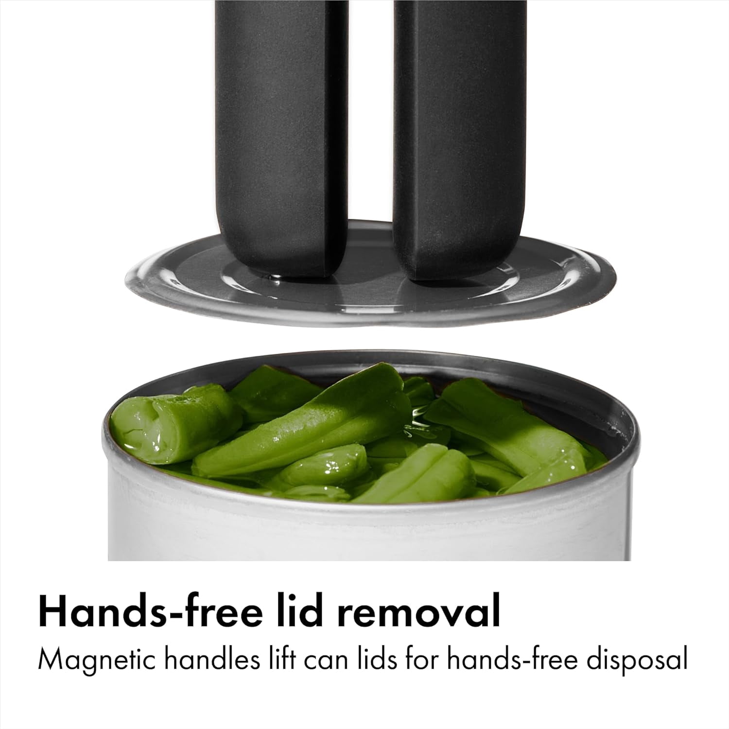 Good Grips Lock & Go Can Opener, Manual Can Opener with Locking Arms and Easy-Release Button, Handheld Kitchen Gadget, Compact Kitchen Utensil for Everyday Use