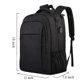 thumbnail image 2 of Men's School Backpack Boys Teens Large Waterproof Backpack 18 Inch Laptop Bag with USB Charging Port Backpack for Work Travel Hiking, 2 of 5