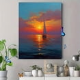 thumbnail image 4 of Qisvanset Abstract Gradient Sunset Mountain Canvas Print 12x16 Inch Home Gift Art, 4 of 8
