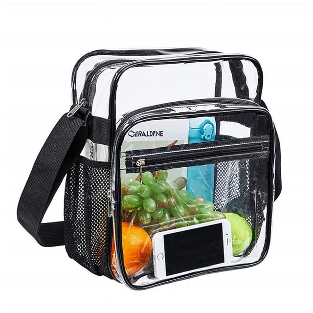 Bolso transparente de PVC, bolso cruzado portátil de viaje JM
