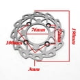 thumbnail image 2 of Rotor de disco de pinza de freno trasero de 190 mm para 50cc-160cc Dirt Baoblaze Rotor de disco de freno, 2 of 8