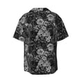 thumbnail image 2 of Fotbe Black Cats In A Garden print Short Sleeve Button Down Shirts for Men Casual Summer Beach Wrinkle Free Shirt-Large, 2 of 7