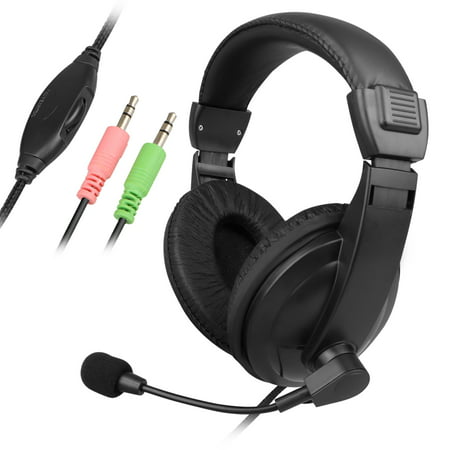 Wired Handsfree Stereo Gaming Headset With Microphone For PC Computer PS4 XBOX NS