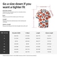 thumbnail image 6 of Uemuo Hand Drawn Tomatoes Pattern Cotton Linen Short Sleeve Shirts,Casual Lightweight Button Down Shirts,Vacation Beach Summer Tops-, 6 of 7