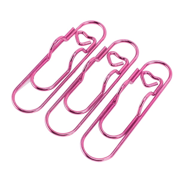 Soporte De Clips De Bolígrafo De Metal 30pcs Soporte De Pluma De Acero Inoxidable Con Estuche Transparente Para Recibos De Marcadores De Cuaderno