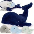 thumbnail image 1 of Juego de peluche MaoGolan con forma de ballena de 51 cm con 3 bebés, 1 of 6