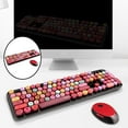 thumbnail image 3 of Juego de Teclado y mouse inalámbricos jinwen 2.4 GHz color rojo, 3 of 8