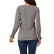thumbnail image 3 of INSPIRE CHIC Blusas de manga larga con cuello en V y puños fruncidos para mujeres, estilo casual para otoño e invierno, 3 of 5